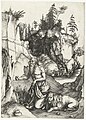 Albrecht Dürer: Büßender Hl. Hieronymus in der Wüste, um 1496