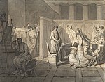 Studie in Tusche und schwarzer Kreide von 1787 (Metropolitan Museum of Art)