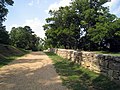 Sunken Road and a section of restored stone wall