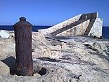 Old cannon used as a mooring bollard, near the entrance of the Grand Harbour, Malta