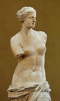 Venus de Milo, c. 130–100 BCE, Greek, the Louvre
