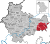 Lage der Verwaltungsgemeinschaft Maßbach im Landkreis Bad Kissingen