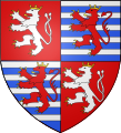 Coat of arms of John the Blind count of Luxembourg, king of Bohemia.