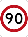 (R4-1) 90 km/h Speed Limit