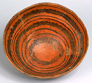Anasazi bowl (trade ware) dating from 900-1100 AD, excavated at Chaco Culture National Historical Park