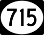 Highway 715 marker
