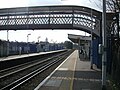 The footbridge and platforms, looking south towards Epsom