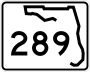 State Road 289 marker