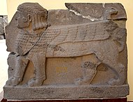 Hittite sphinx. Basalt. 8th century BC. From Sam'al. Museum of the Ancient Orient, Istanbul.