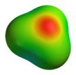 3D electric potential surface of the hydroxonium cation