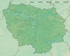 Menilmontant brook is located in Île-de-France (region)