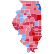 Illinois in the 2004 presidential election. Kerry v. Bush.
