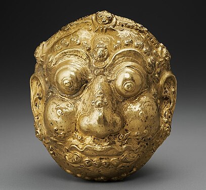Gold Kāla rattle, 11th–14th century, from Malang, East Java.
