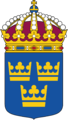 The lesser coat of arms of Sweden