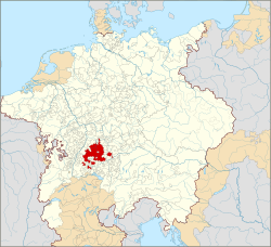 Duchy of Württemberg within the Holy Roman Empire (1618)