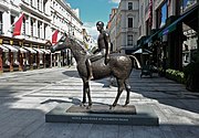Frink's 1974 sculpture Horse and Rider, in Mayfair