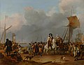 Ankunft des königlichen Statthalters Willem III. in Oranjepolder 1691, 1692, Mauritshus, Den Haag