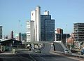 A view of the Mancunian Way elevated motorway near what was UMIST campus