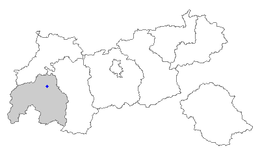 Location of Landeck within Tyrol