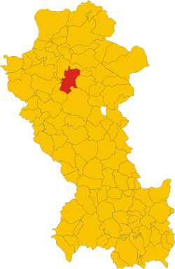 Avigliano within the Province of Potenza