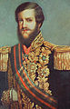 Pedro II of Brazil, the Magnanimous, wearing the Brazilian version of the Sash
