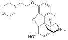 Chemical structure of pholcodine.