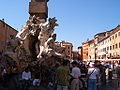 Fontana dei Quattro Fiumi (Vierströmebrunnen) auf der Piazza Navona