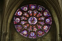 Rose window of Notre Dame de Mantes (c. 1210)