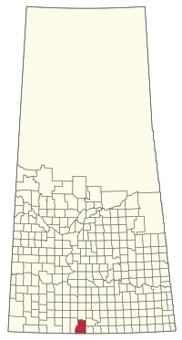Location of the RM of Old Post No. 43 in Saskatchewan