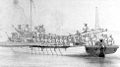 Mit kanonenbestückten Ruderschaluppen griffen Dänen und Norweger die britische Royal Navy an