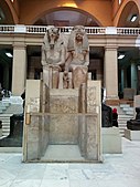 Colossal statue of Amenhotep III and Tiye
