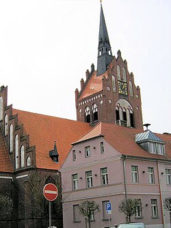 Church and town hall of Usedom