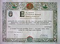Eine Aufnahmeurkunde des in Ungarn 1992 gerichtlich registrierten Ordens von 2004
