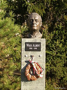 Albert Wass statue in Baja, Hungary (2007)