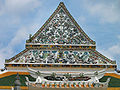Gable of an ubosot in Chinese architecture