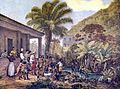 Image 17Indigenous people at a farm plantation in Minas Gerais in present-day Brazil, c. 1824 (from Indigenous peoples of the Americas)