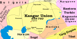 The Kangar Union after the fall of the Western Turkic Khaganate, 659-750
