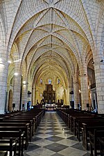 Six-part rib vaults of ceiling of the Cathedral of Santo Domingo (1504–1550), Dominican Republic