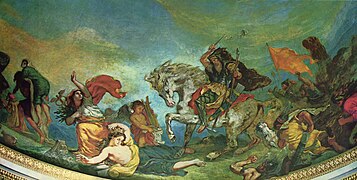 Delacroix's image of Attila attacking western civilization