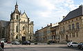 Saint-Étienne Church and the court house (right) on Saint-Pierre Square in Bar-le-Duc