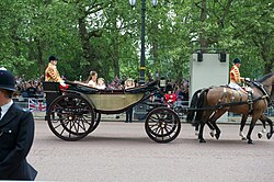 "Ascot" landau conveying bridesmaids back from Westminster Abbey to Buckingham Palace after the wedding of the Duke and Duchess of Cambridge, 2011.