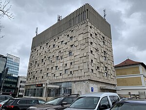 Telephone Palace (Palatul Telefoanelor), Cluj-Napoca, by Vasile Mitrea, 1968