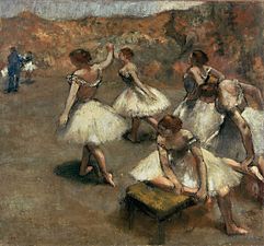 Danseuses sur scène, Edgar Degas (c 1889)