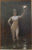 Jean-Léon Gérôme, Truth at the Bottom of a Well, study for a painting of 1895