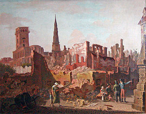 Copenhagen after the bombardment, 1807