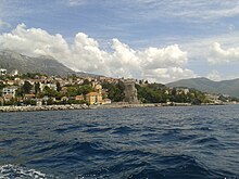Photograph of Herceg-Novi from the see