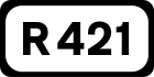 R421 road shield}}