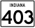 State Road 403 marker