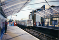 A picture of Limehouse D.L.R. station in 2002.