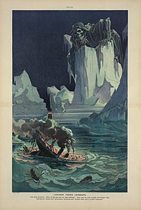 "Luxuries versus lifeboats" (1912), about the sinking of the Titanic